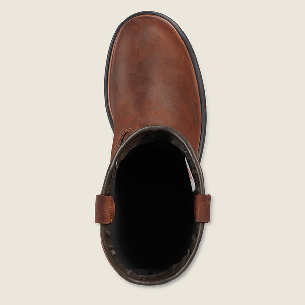 Red Wing Safety Boots Dark Brown - Red Wing Mens Dynaforce® - 11-inch Waterproof Toe Pull-on - OYLAF